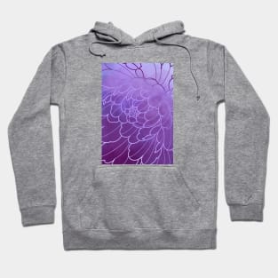 dark purple peony flower Hoodie